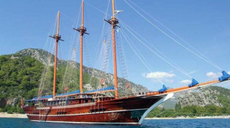bodrum gulet kiralama bahriyeli c, uzaktan görünüm