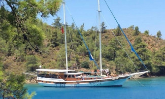 Blue Marlin gulet kiralama fethiye, yandan görünüm.