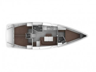 Bavaria Cruiser 41 yelkenli kiralama, tekne planı
